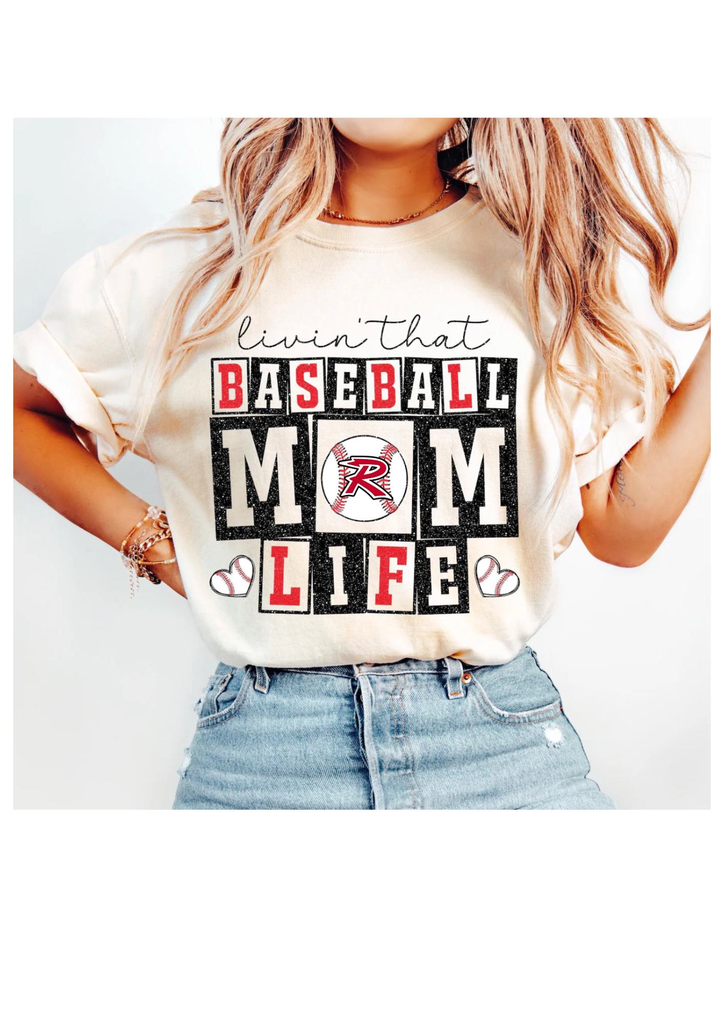 Baseball Mom Life Tee or Sweatshirt