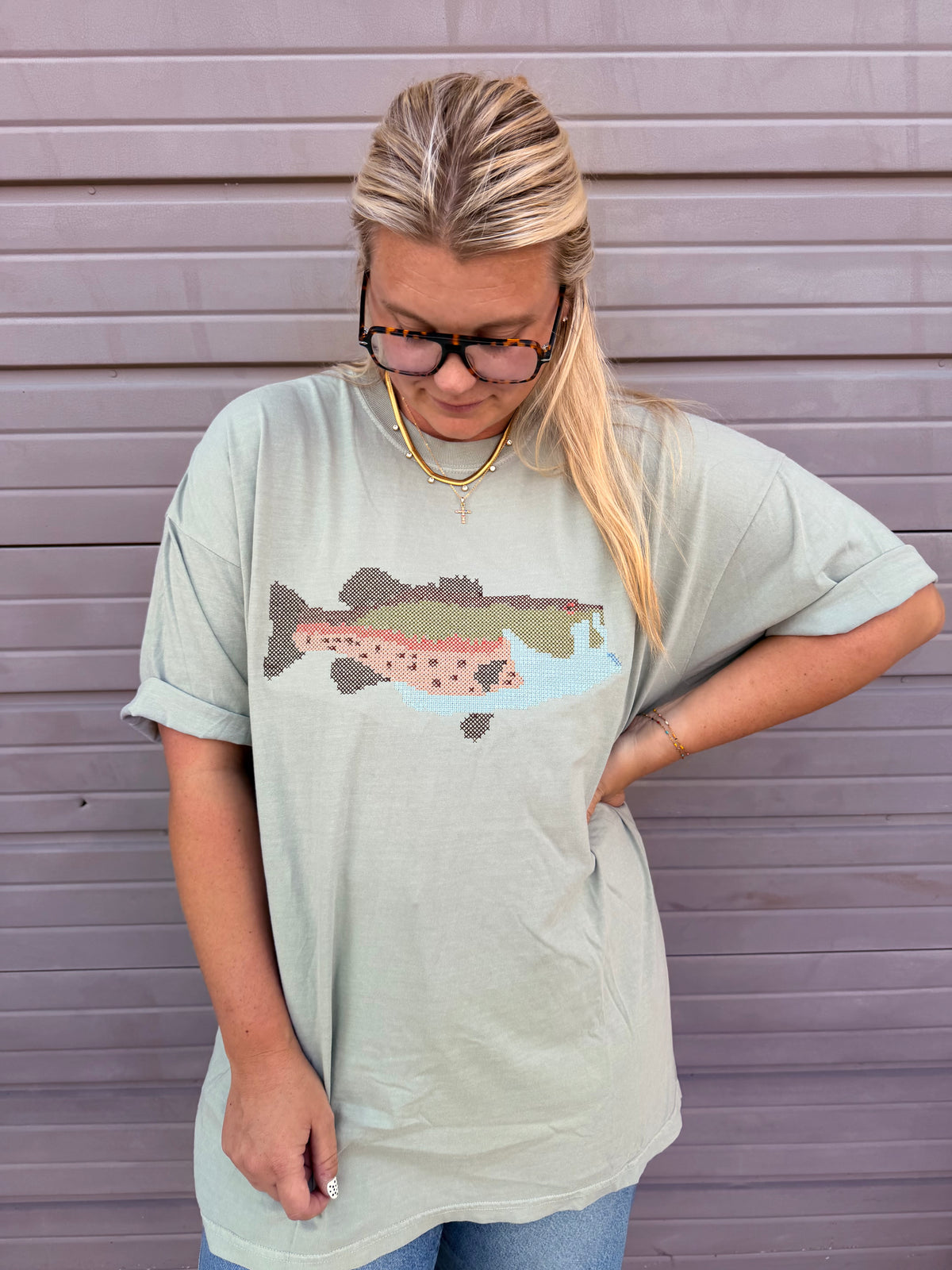 Bass Embriodery Tee