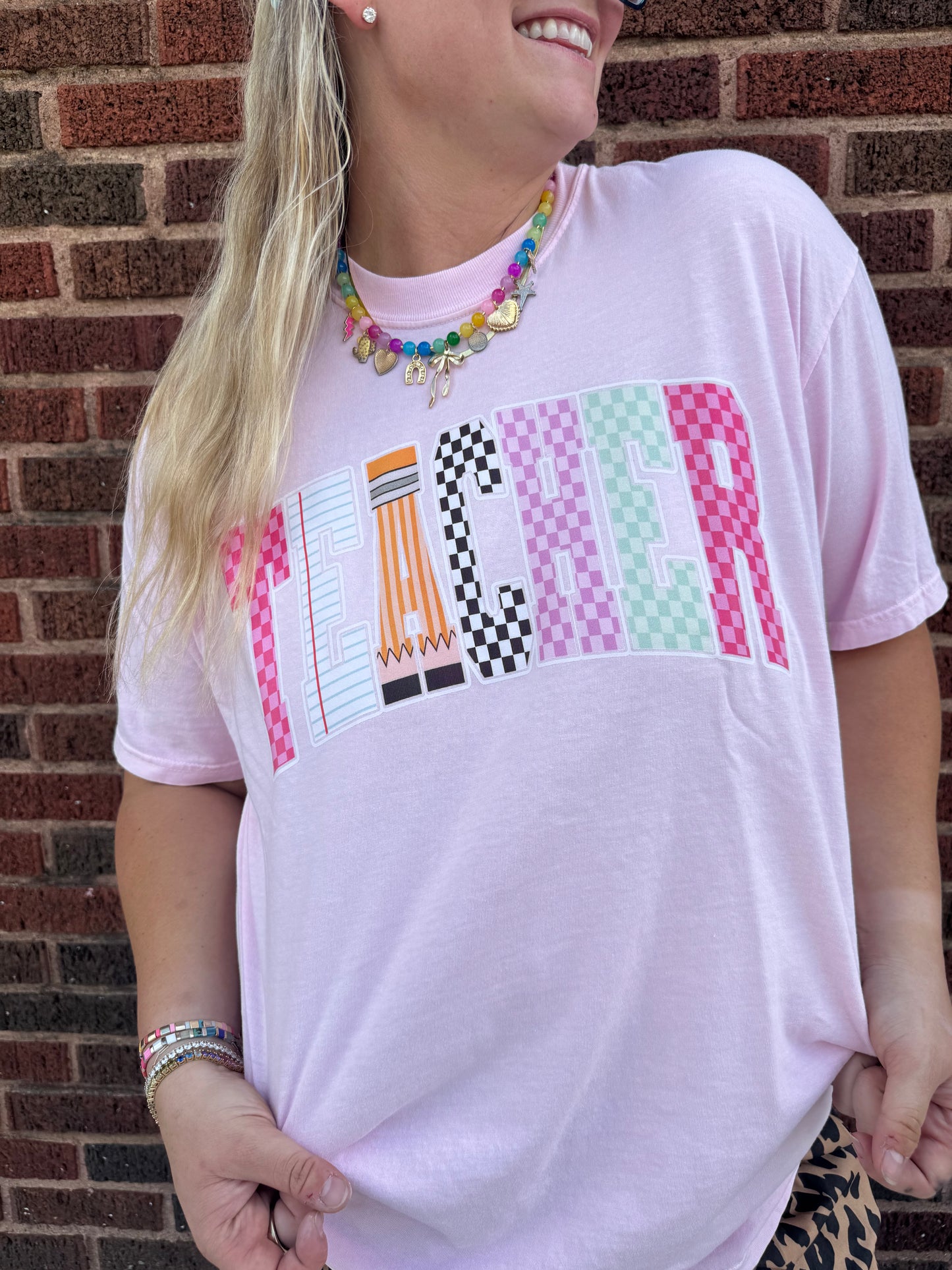 Preppy Glass Bead Necklace