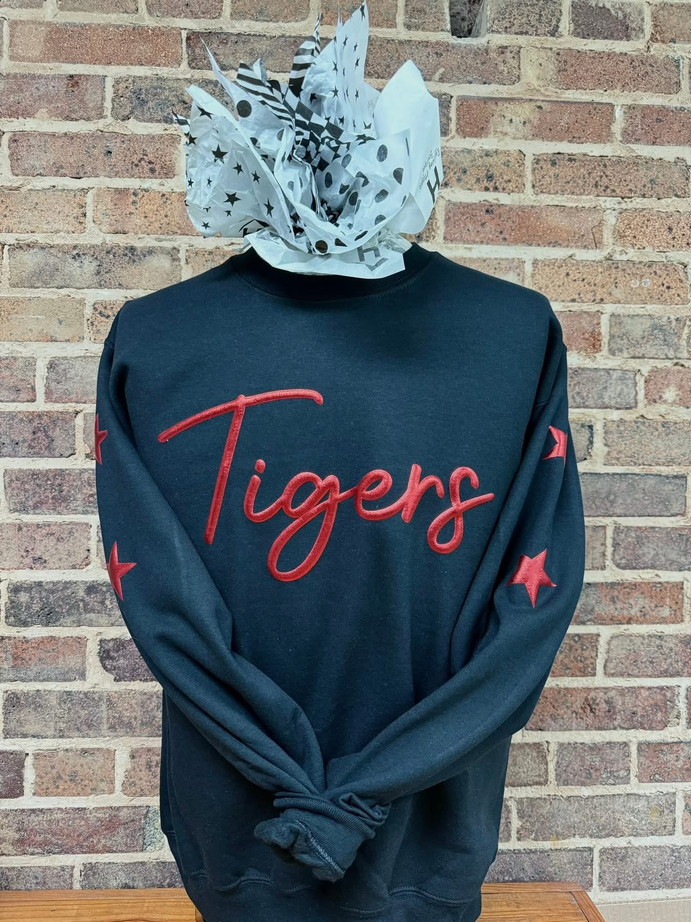 Star Mascto/Team Sweatshirt and Tee w/ Puff Metallic