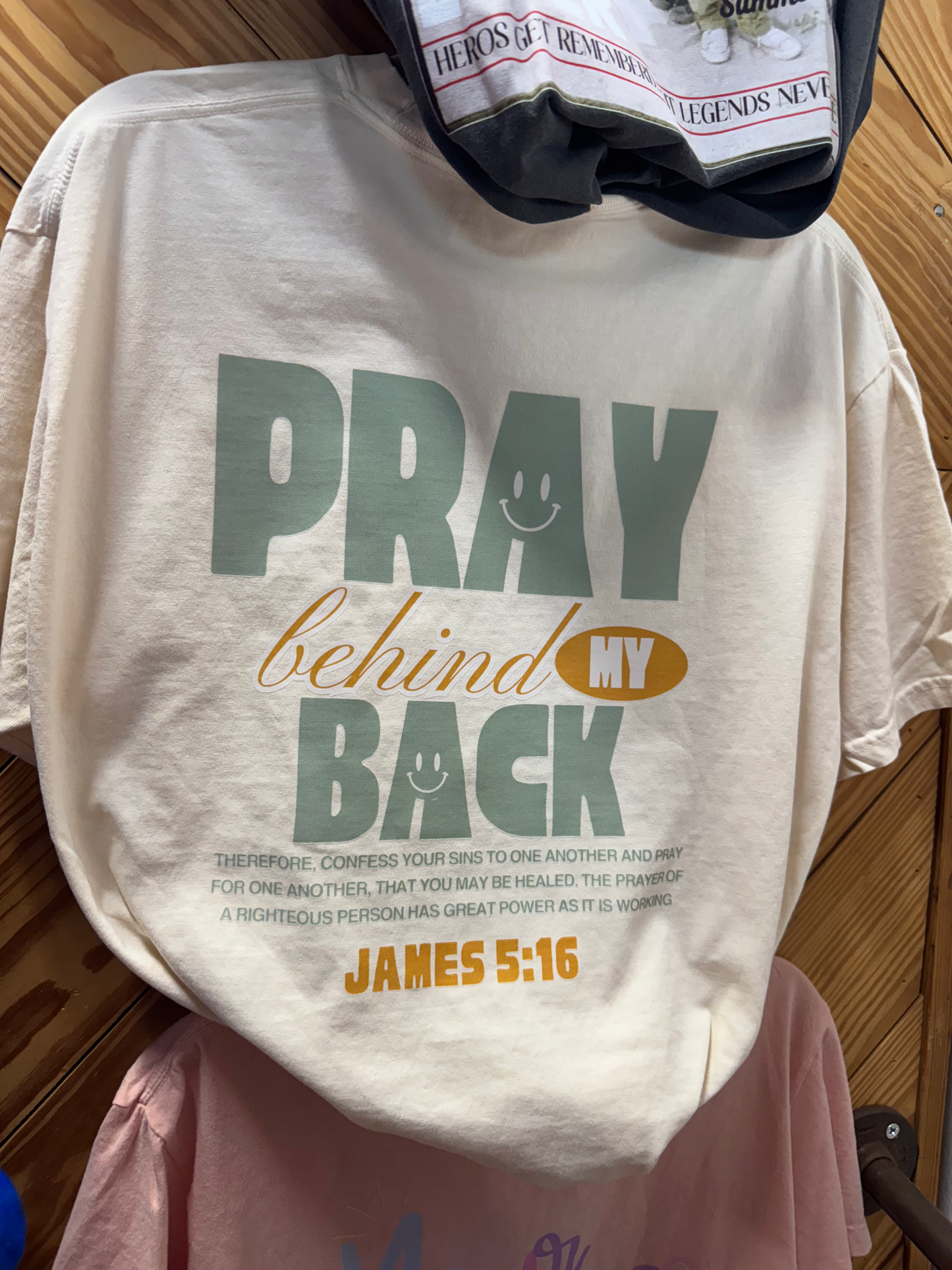 Pray Behind My Back Graphic Tee