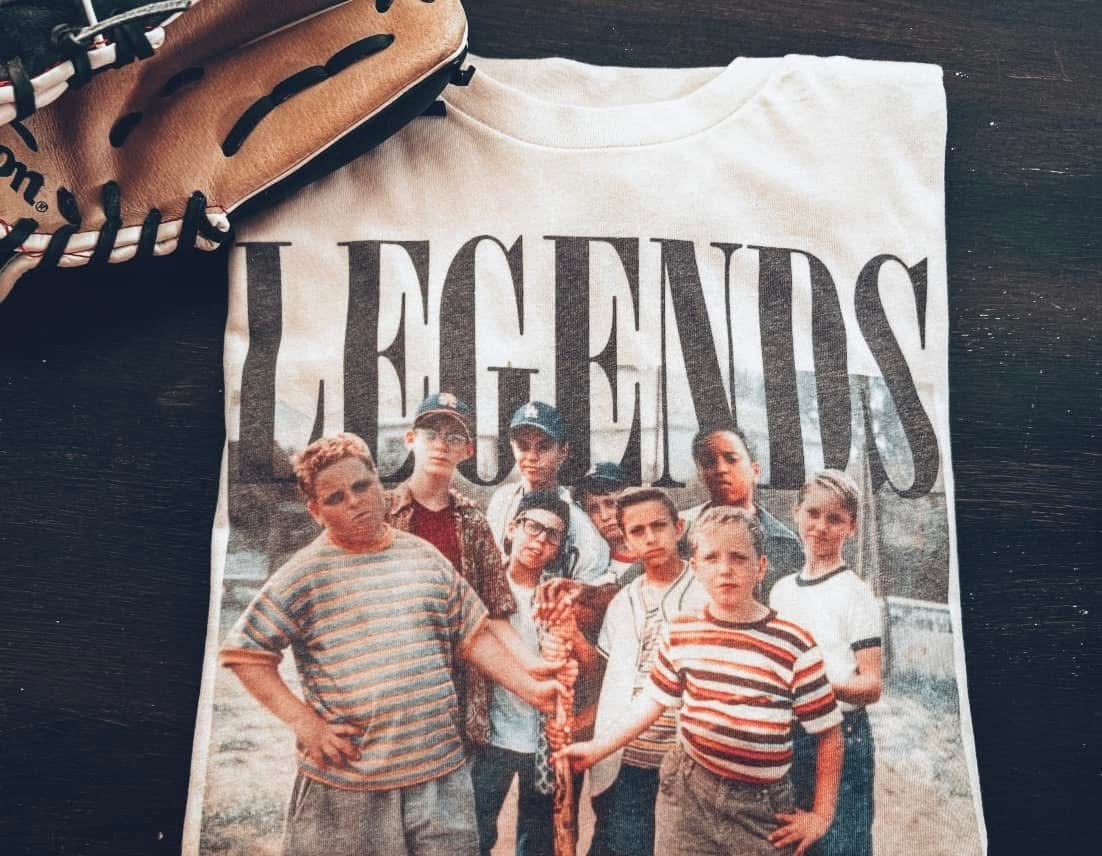 Legends never die sandlot graphic tee