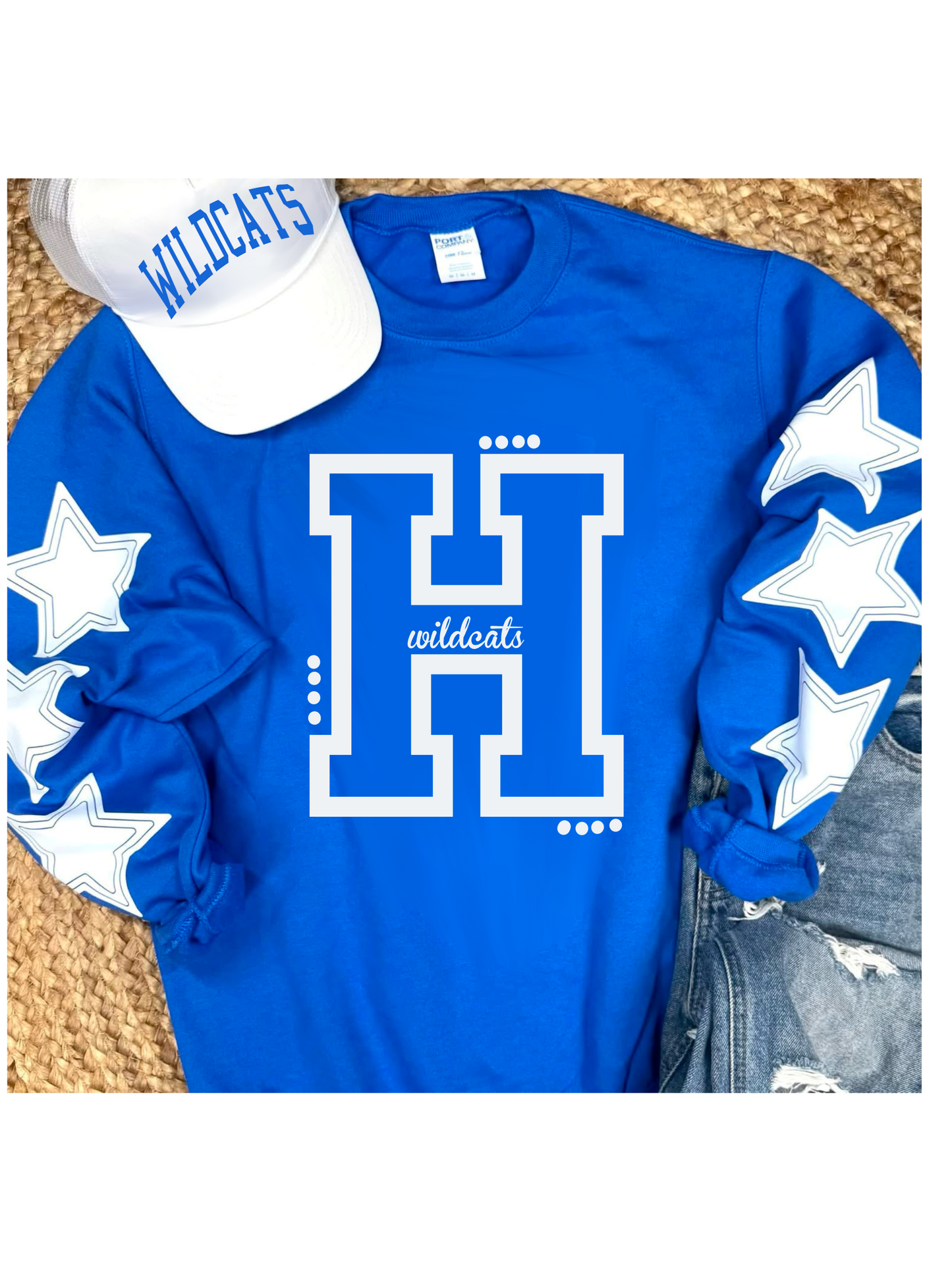 Custom Star Sweatshirt or Tee