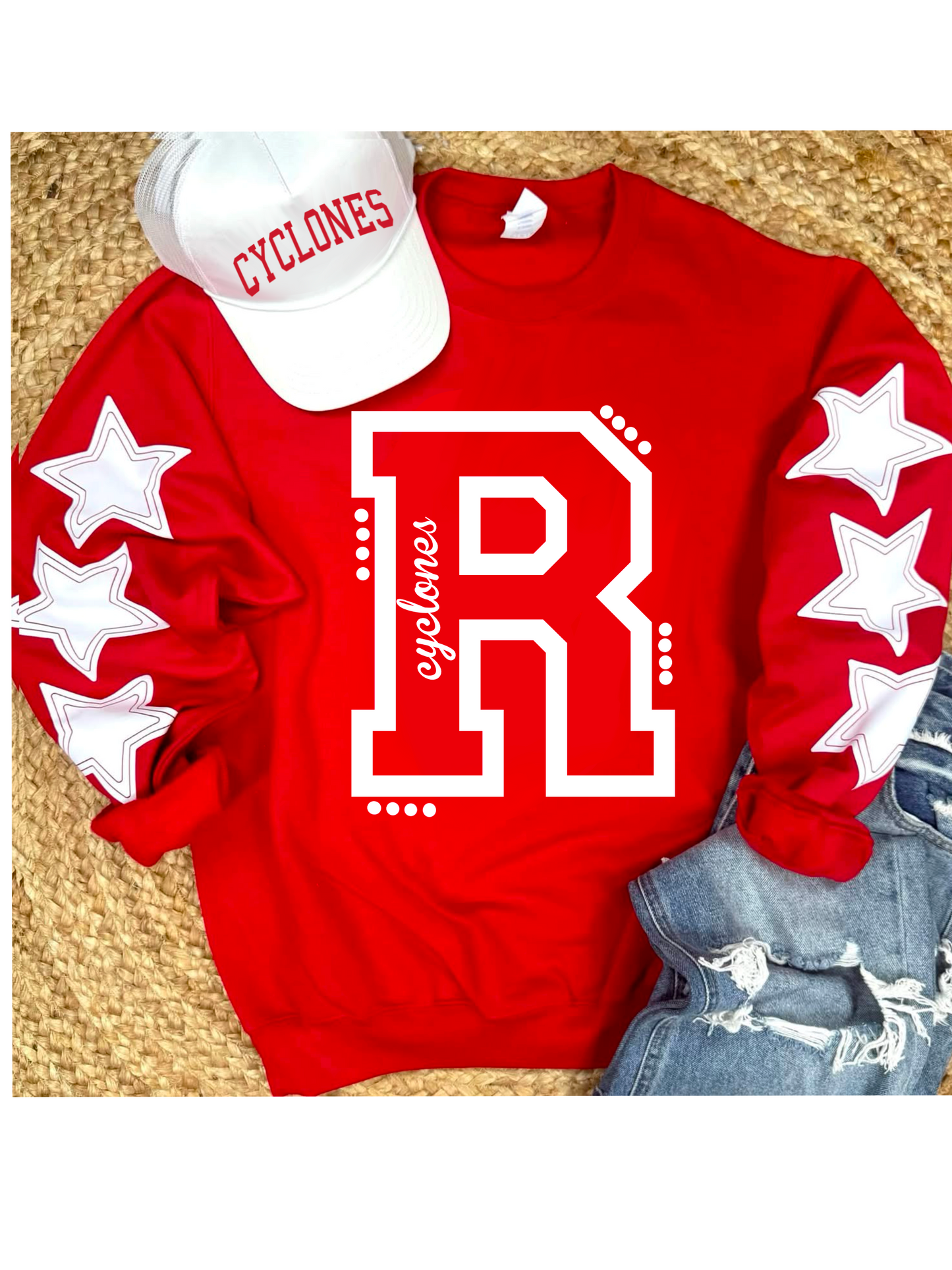 Custom Star Sweatshirt or Tee