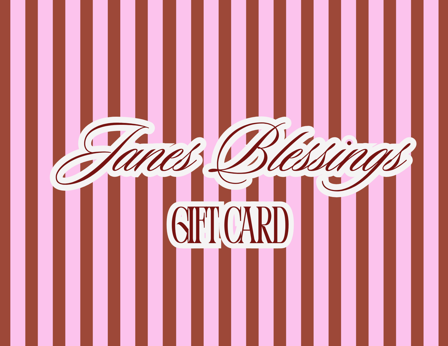 Janes Blessings Giftcards