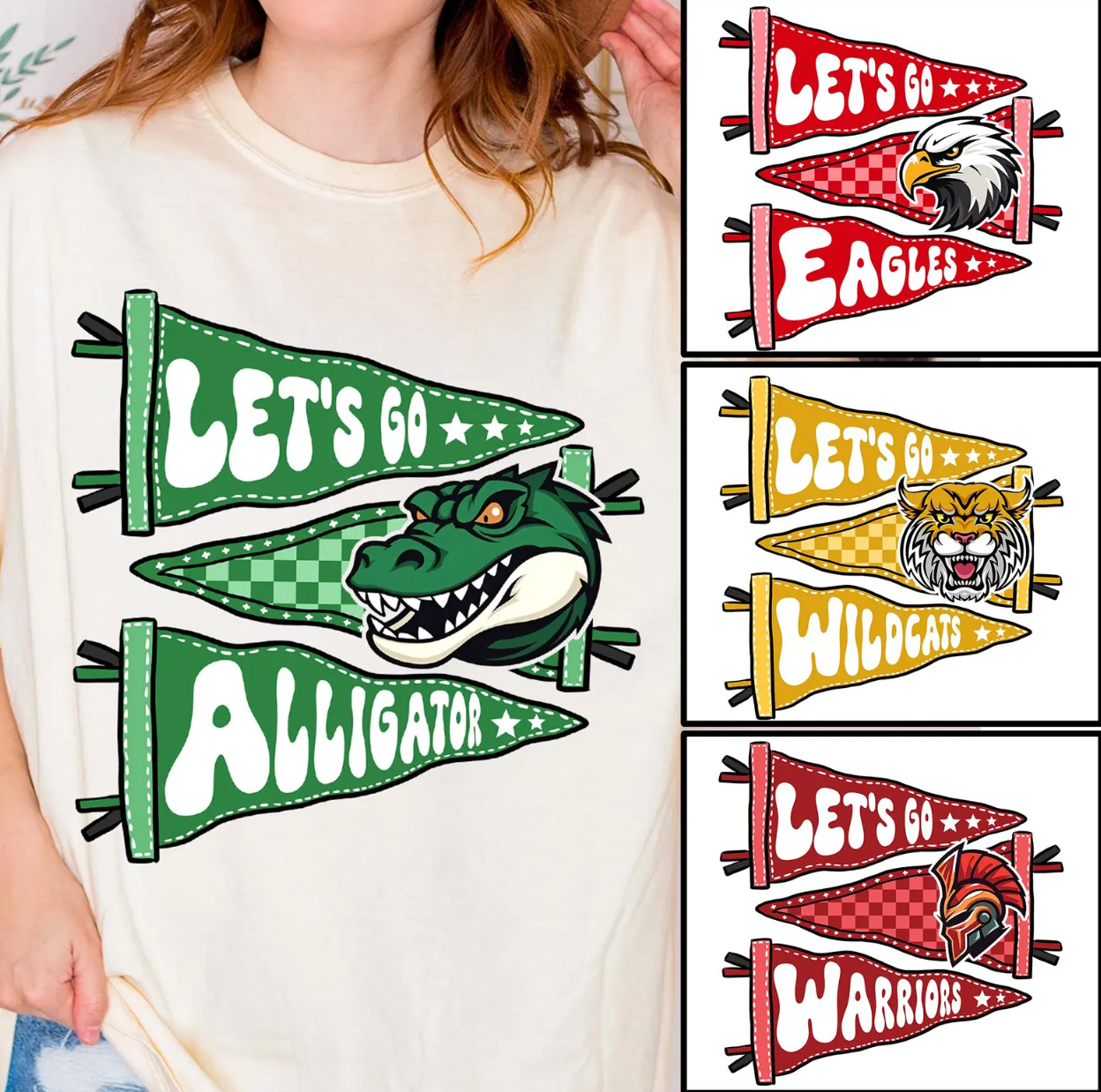 Custom Pennant Sweatshirt or Tee