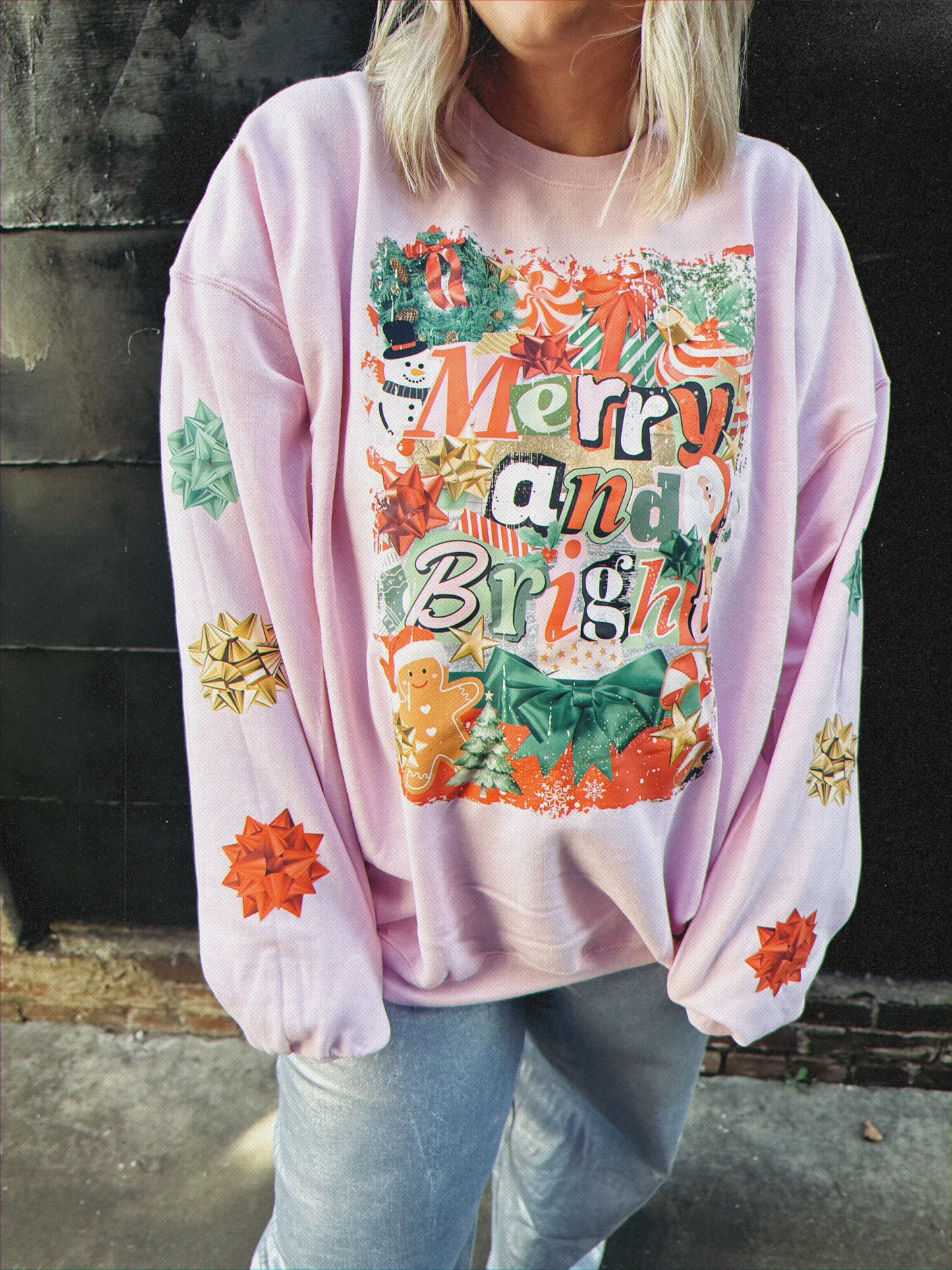 Merry & Bright Sweatshirt or Tee