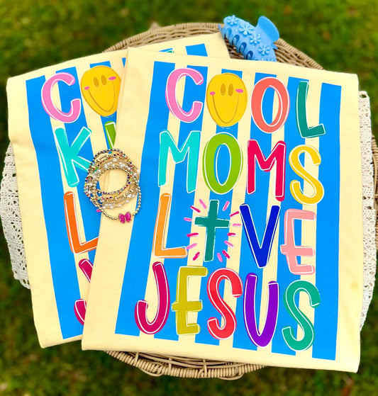 Cool moms love Jesus tee (yellow)