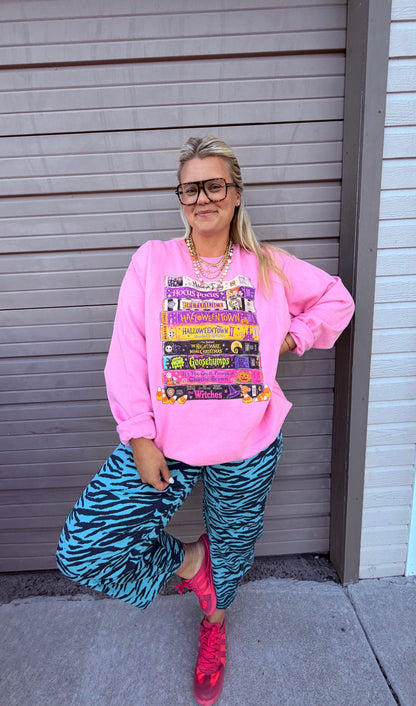 Halloween Vintage Movies (Sweatshirt or Tee0