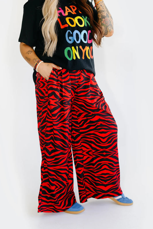 Red Zebra Pants