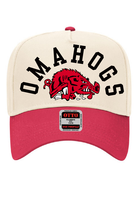 Omahogs arkansas baseball hat