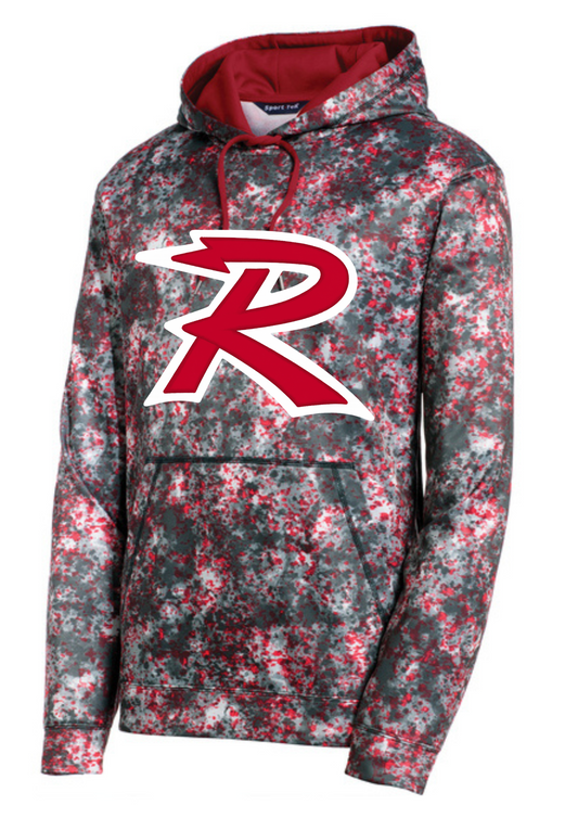 "R" Digi Red Camo Hoodie