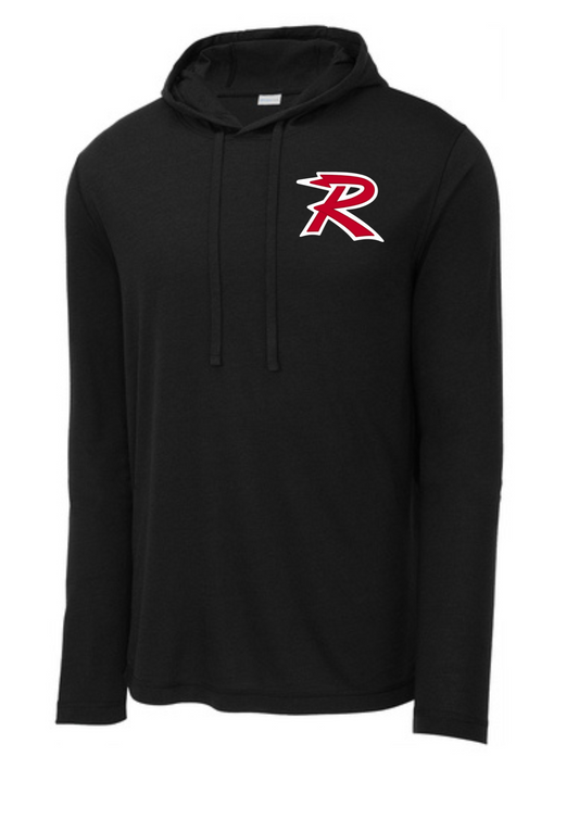 "R" Moisture Wicking Hooded Longsleeved