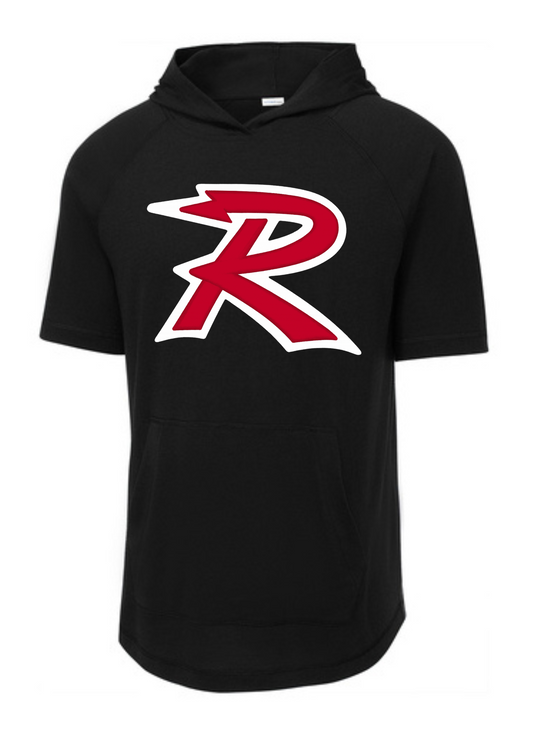 "R" Moisture Wicking Hooded Short Sleeve