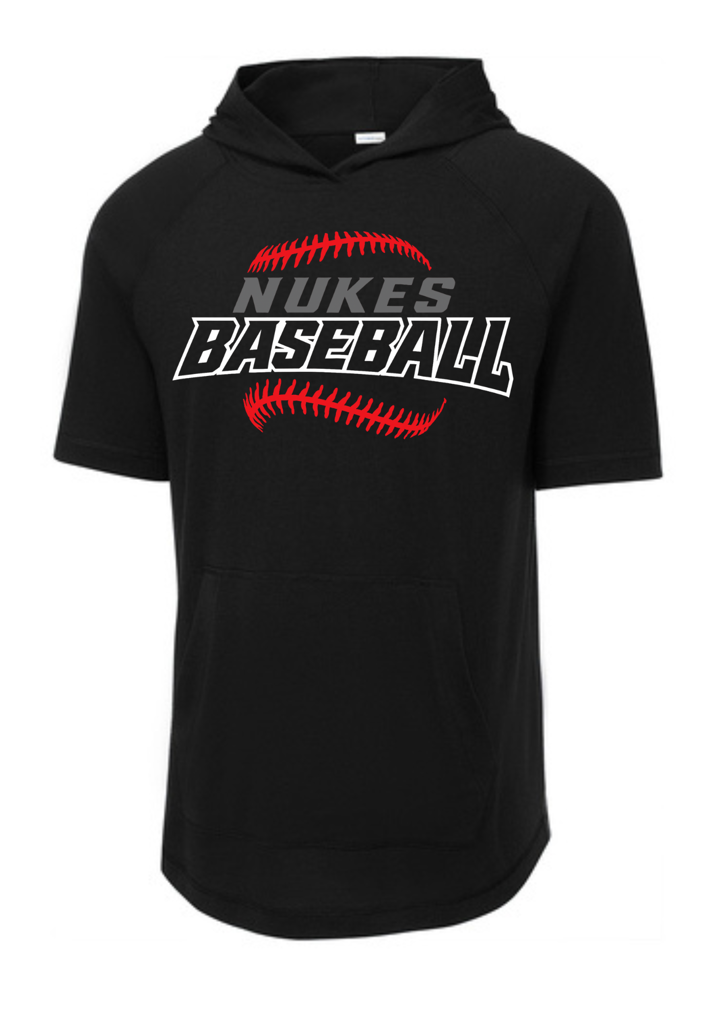 Nukes Baseball Moisture Wicking Hooded Short Sleeve