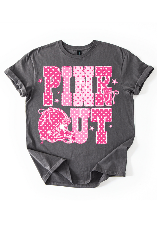 PINK OUT: FOOTBALL HELMET