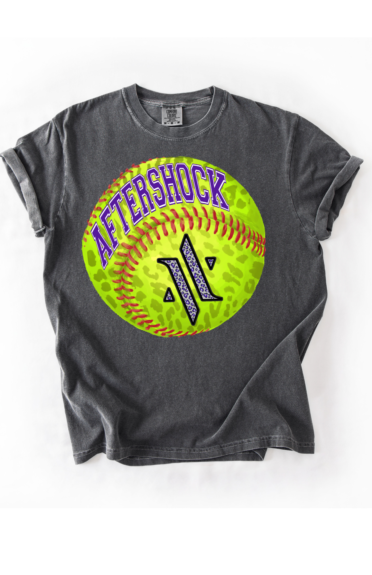 Aftershock Softball Cheetah Tee