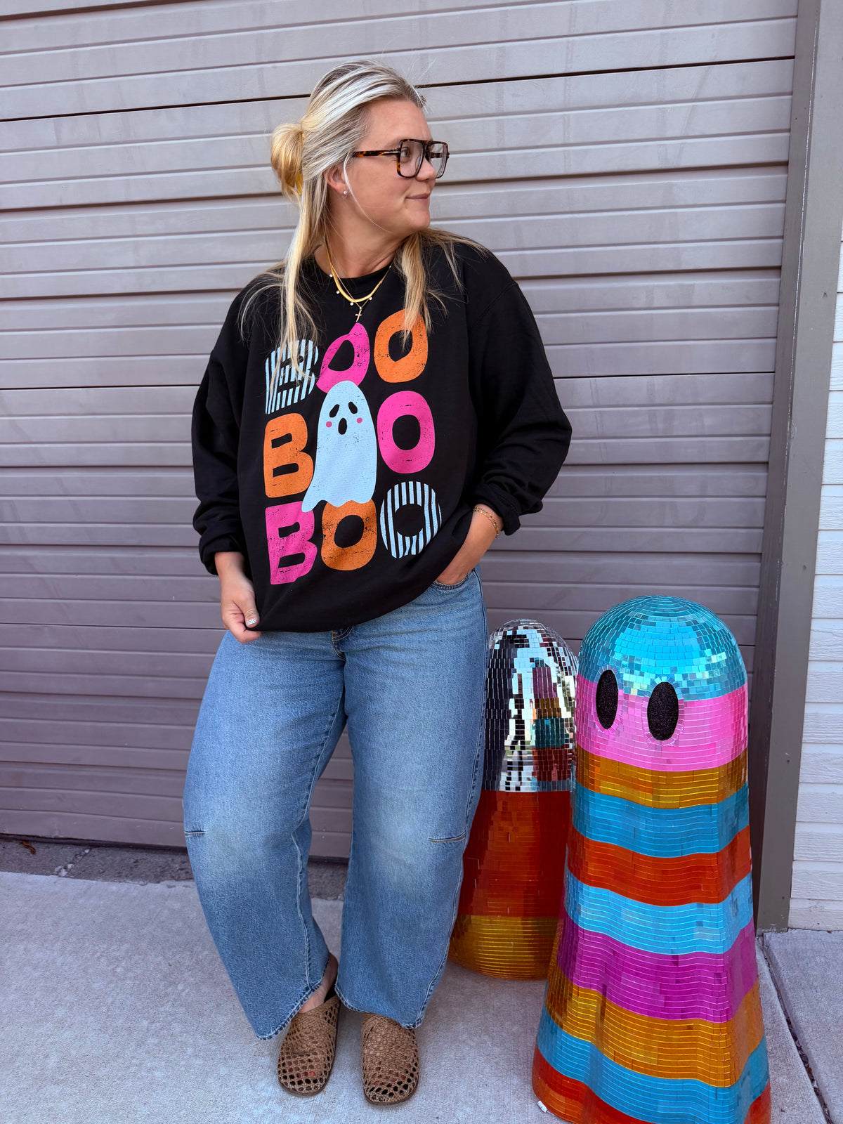 Boo Halloween (Sweatshirt or Tee)