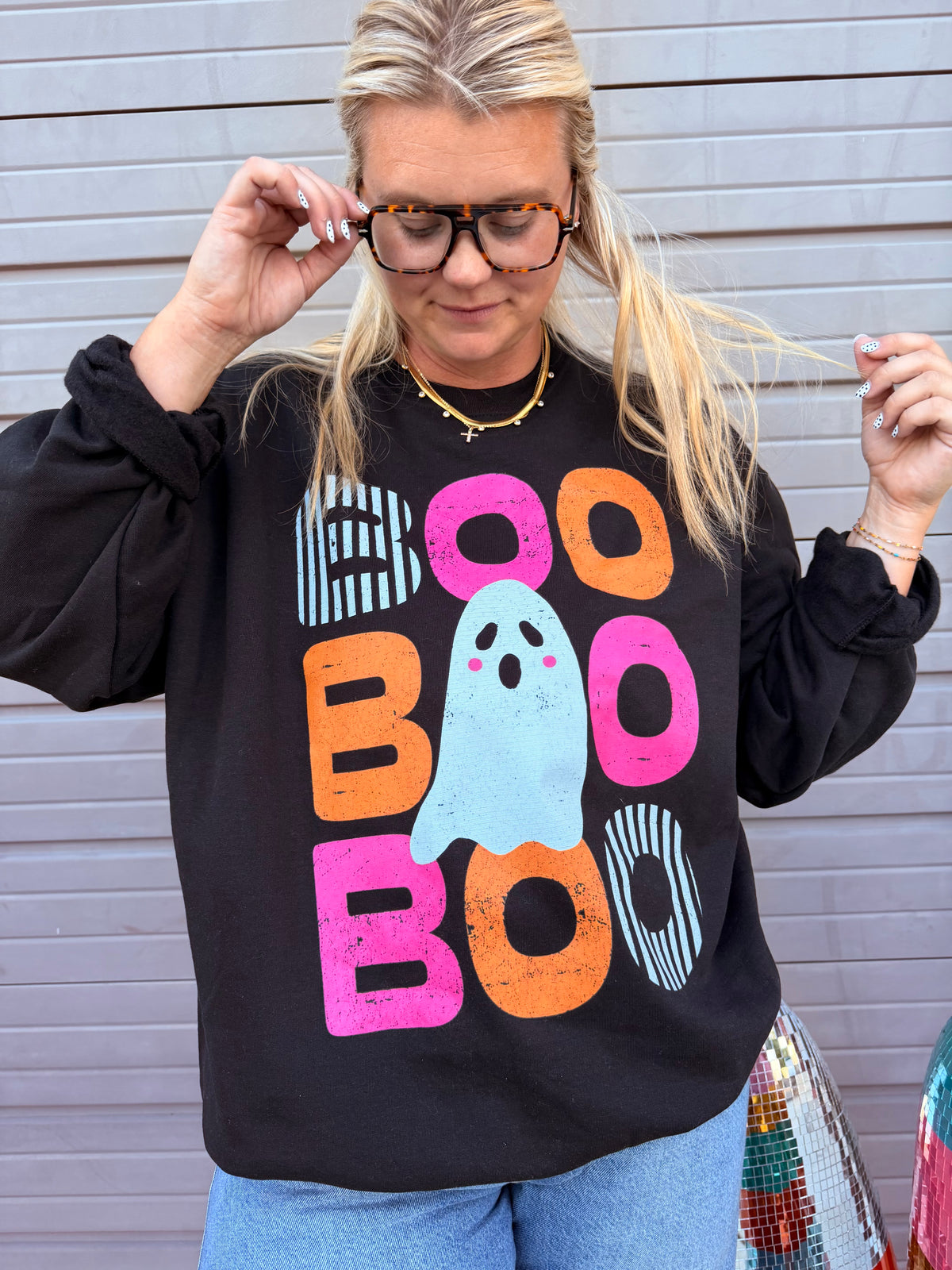 Boo Halloween (Sweatshirt or Tee)