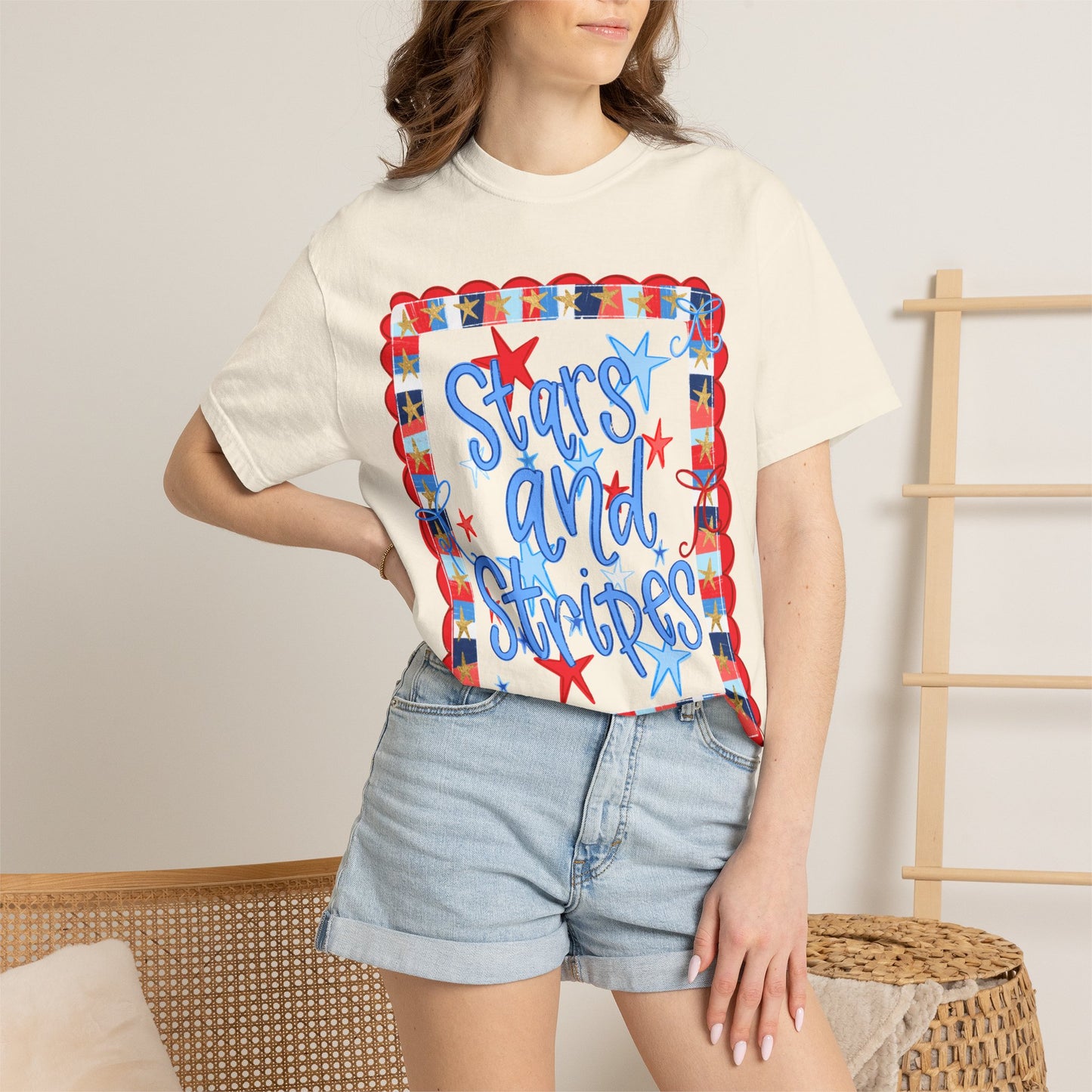 "Stars and Stripes" Patriotic Graphic Tee