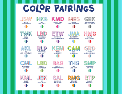 Bold Zip Pouches (Large and Small)