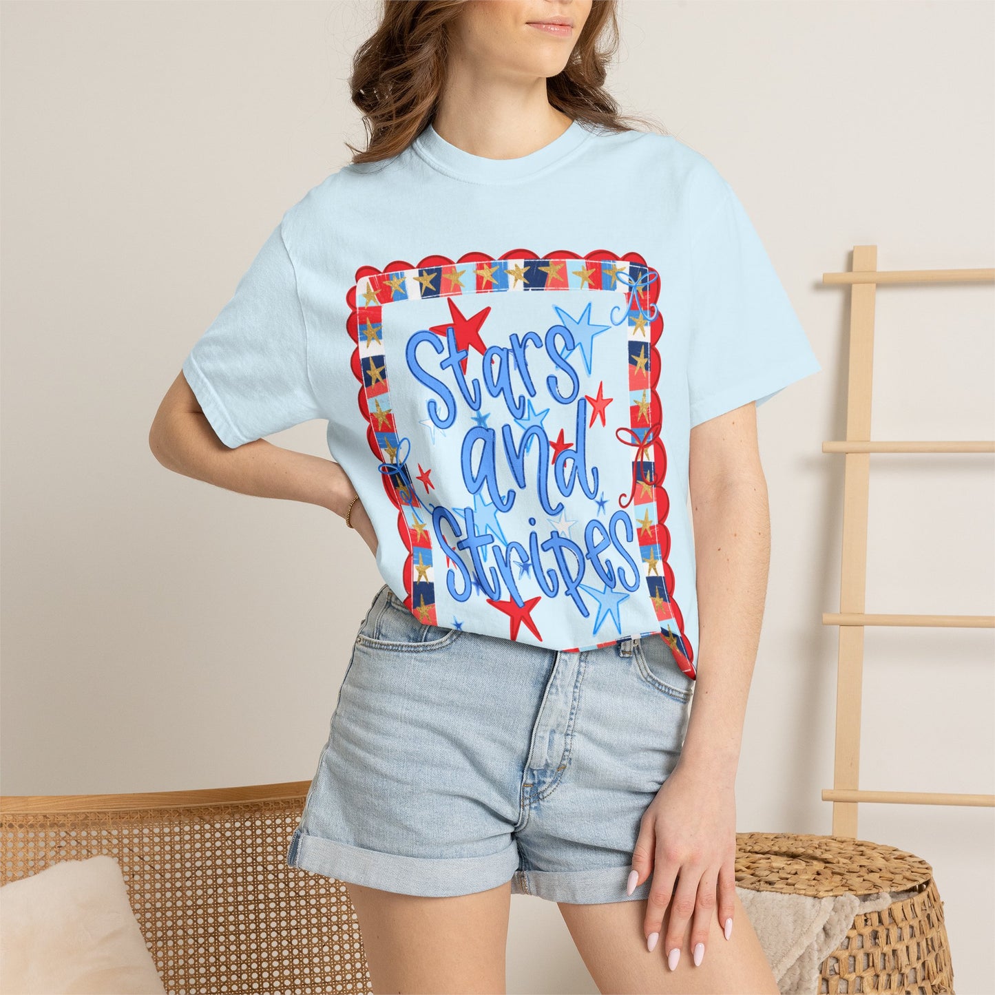 "Stars and Stripes" Patriotic Graphic Tee