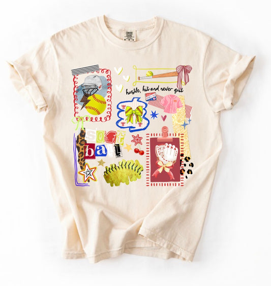 Baseball/Softball Stickers Tee