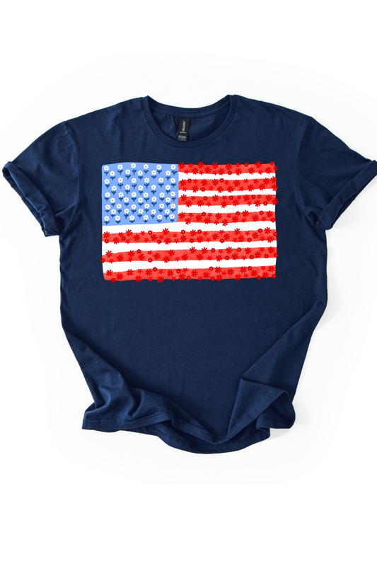 Flag Usa Flowers