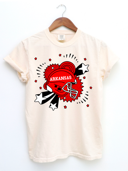 Arkansas Helmet Tee