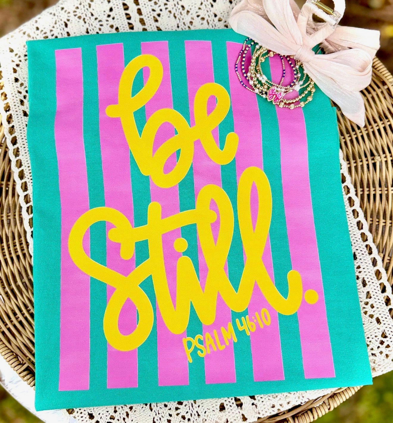 Be still tee (teal)