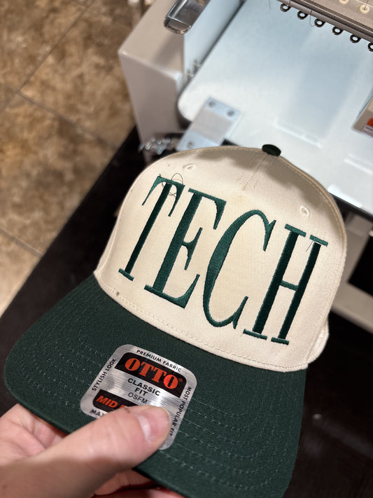Tech Green Stitch Hat