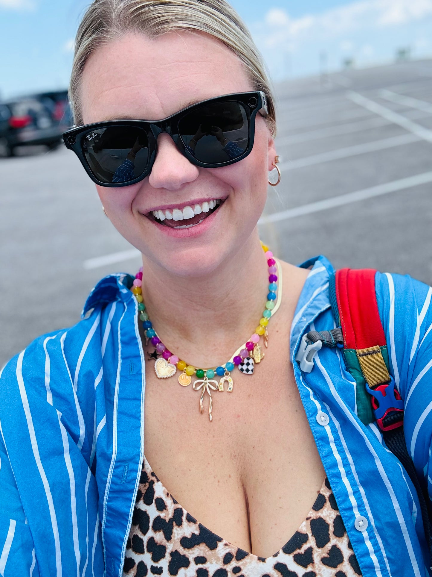 Preppy Glass Bead Necklace