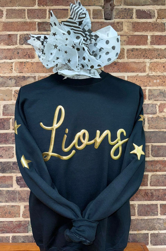 Star Mascto/Team Sweatshirt and Tee w/ Puff Metallic