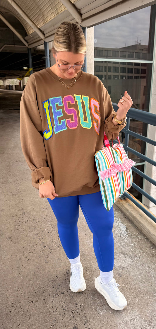 Jesus Applique Sweatshirts