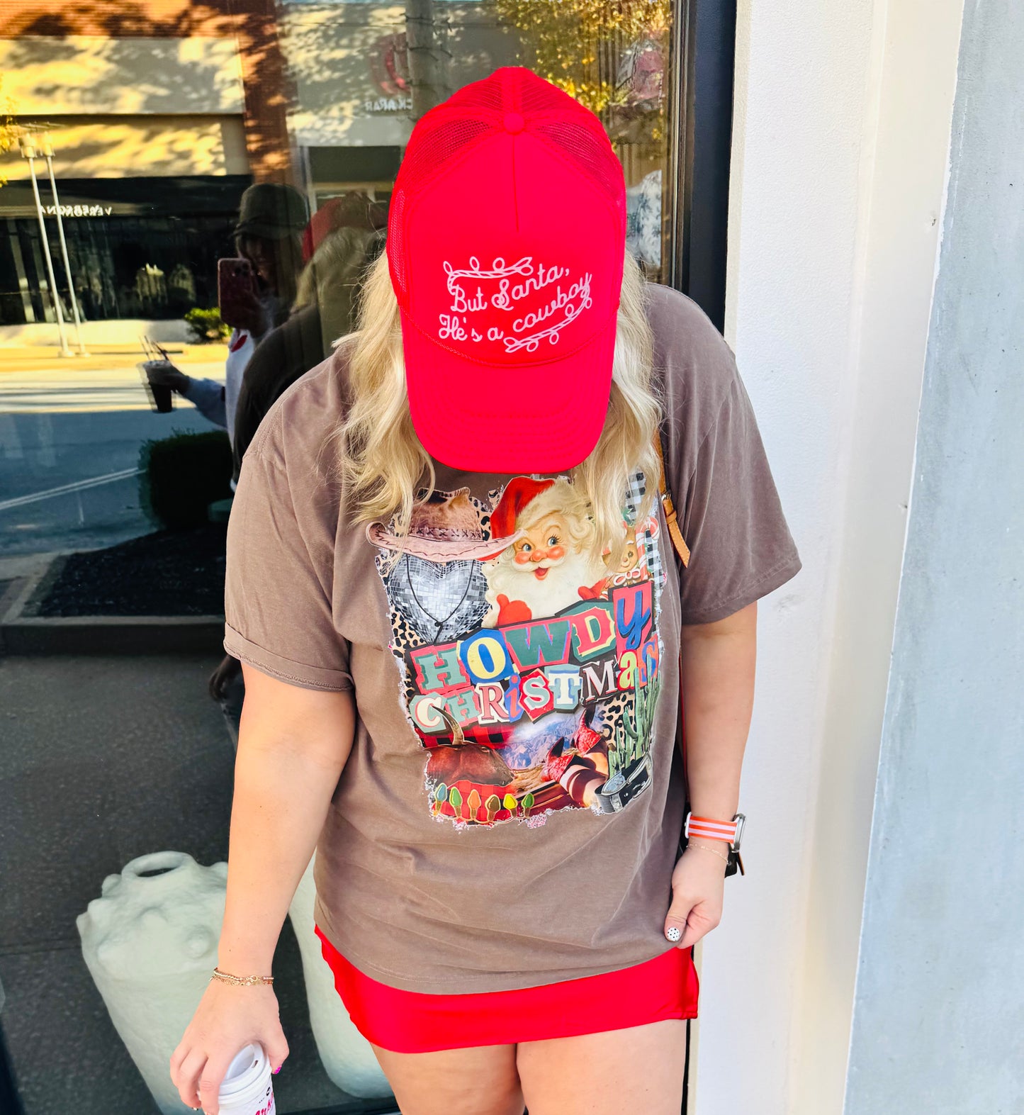 Howdy Santa Brown Tee or Sweatshirt