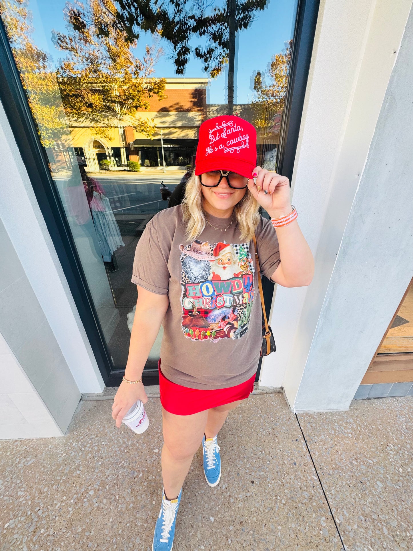 Howdy Santa Brown Tee or Sweatshirt