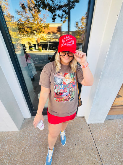 Howdy Santa Brown Tee or Sweatshirt