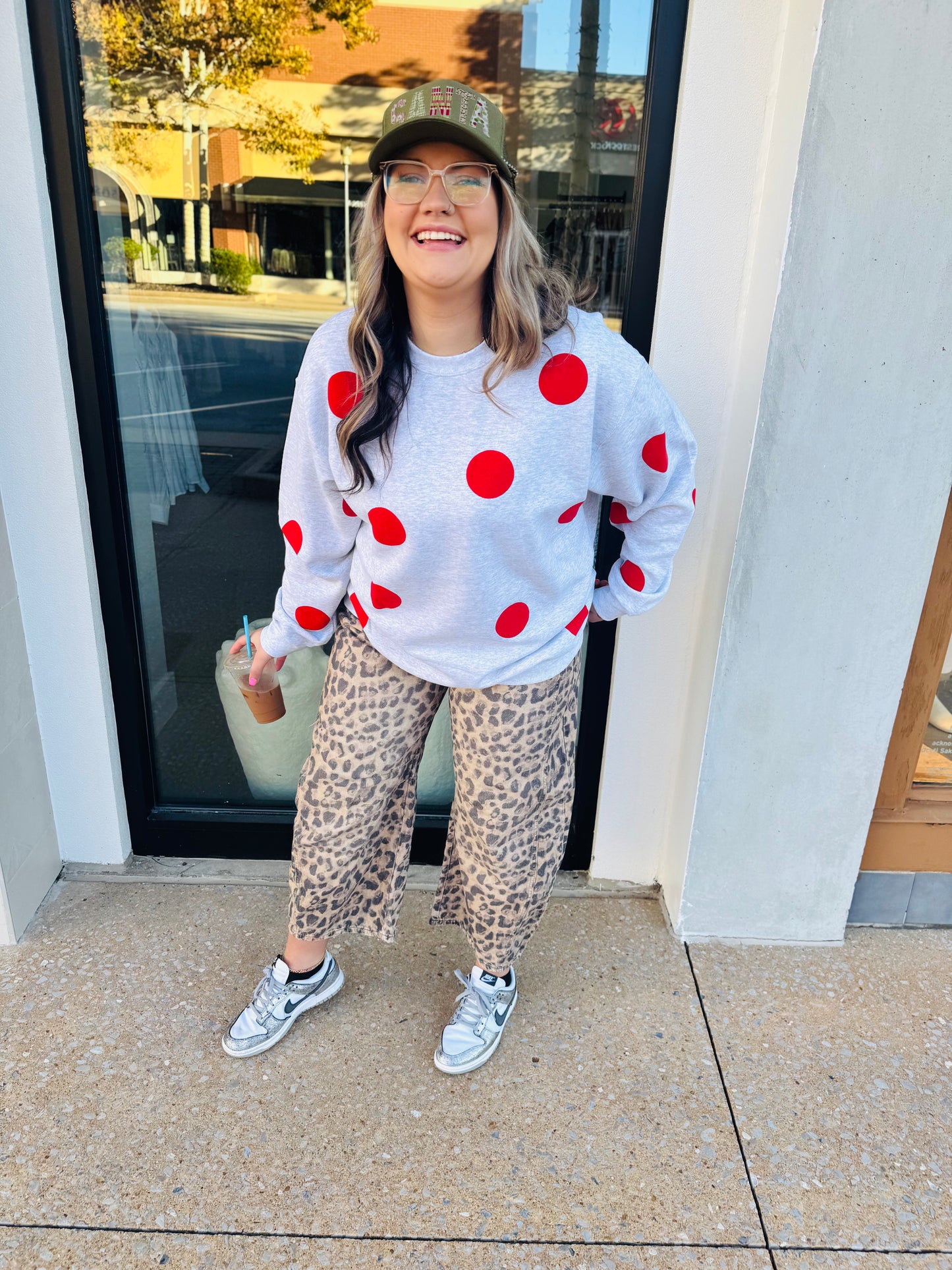 Red Dottie Sweatshirt