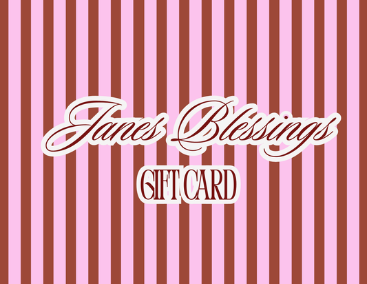 Janes Blessings Giftcards